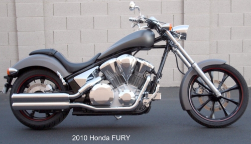 Custom foot pegs honda fury #4