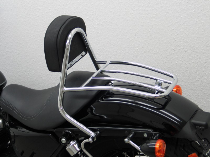 sportster seat with backrest