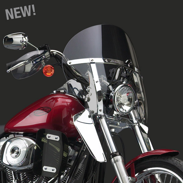 National Cycle Switchblade Chopped Tinted Windshield for Harley Davidson FXSTC Softail Custom