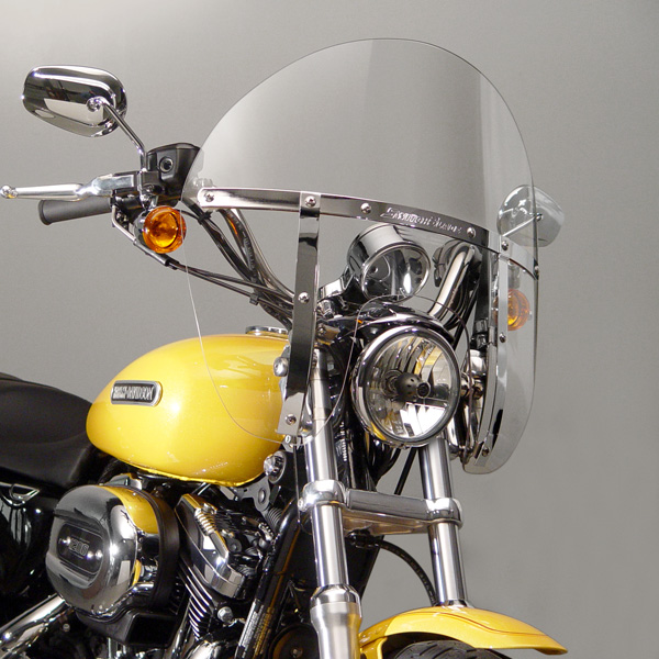 National Cycle Switchblade Chopped Clear Windshield for Harley Davidson
