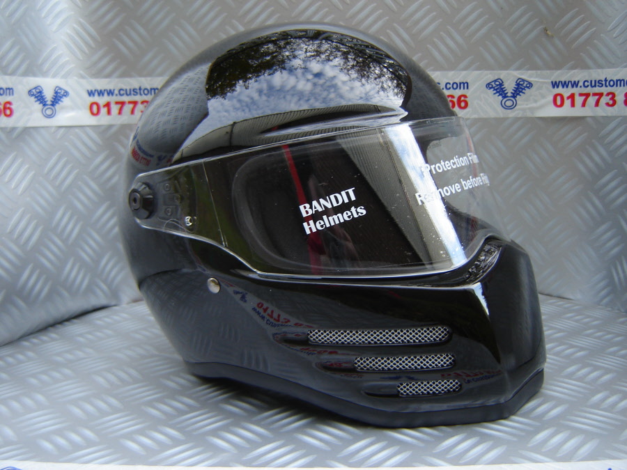 BANDIT FIGHTER HELMET Motorcycle helmet road legal ECE Black