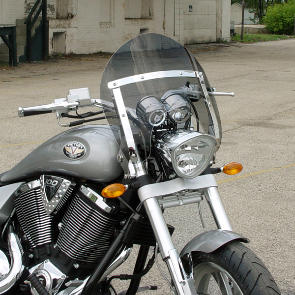 thumbnail image 2 of AJ Baggers Aero Light Tinted Windshield For Victory Vision – 14 Inch – Front 2 of 4