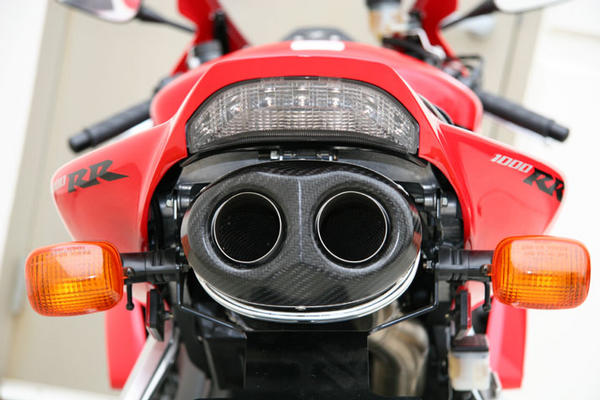 Honda CBR1000RR 04 07 Jardine Dual Outlet Carbon Fibre 