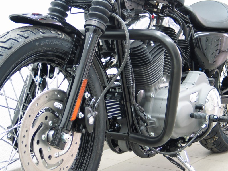 Harley Davidson Sportster 48 Crashbars One piece Black Finish Protection Guard Magnum MAGE7228