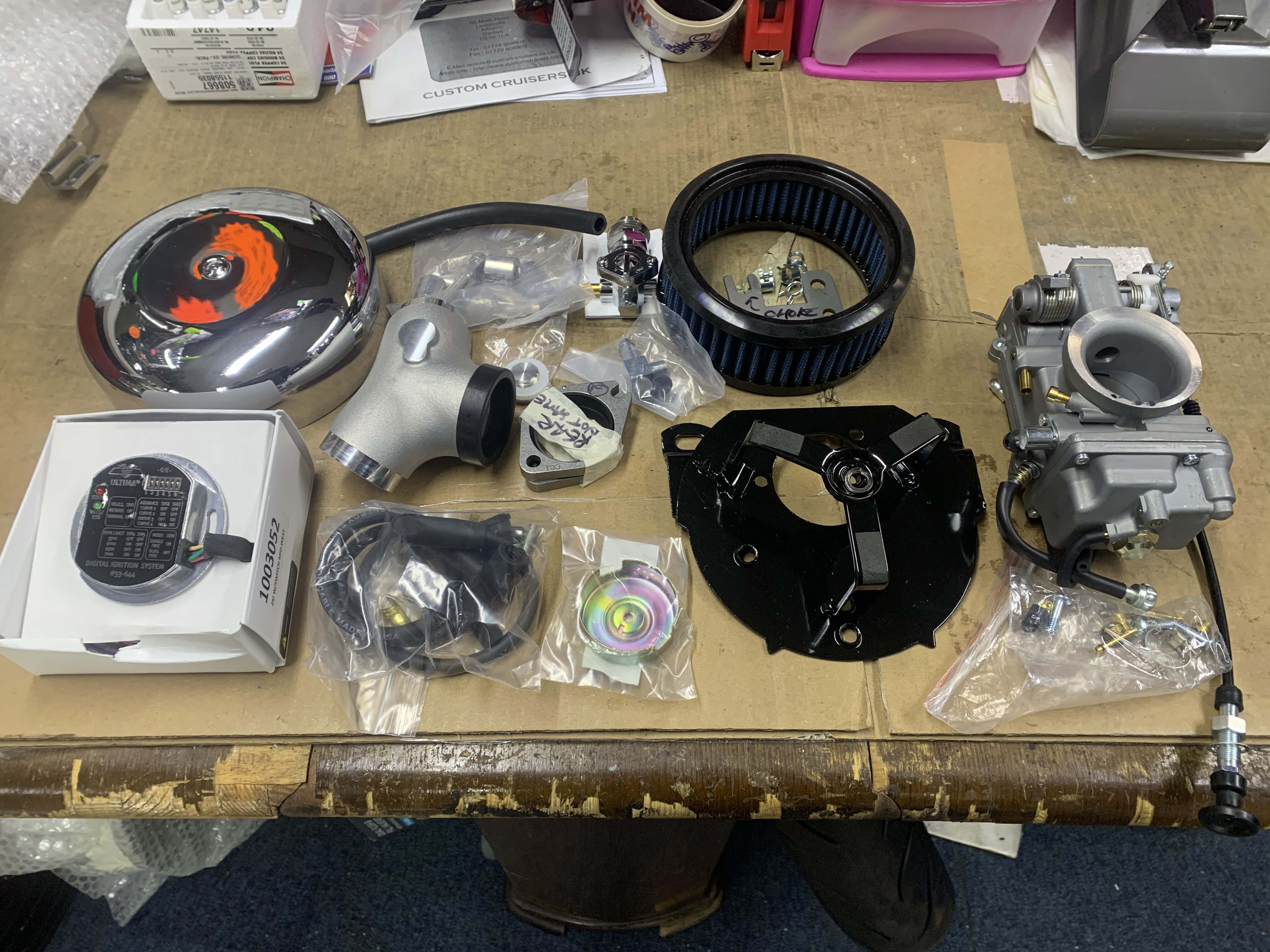 Harley Davidson Efi to Mikuni Carburettor conversion and Ignition Kit