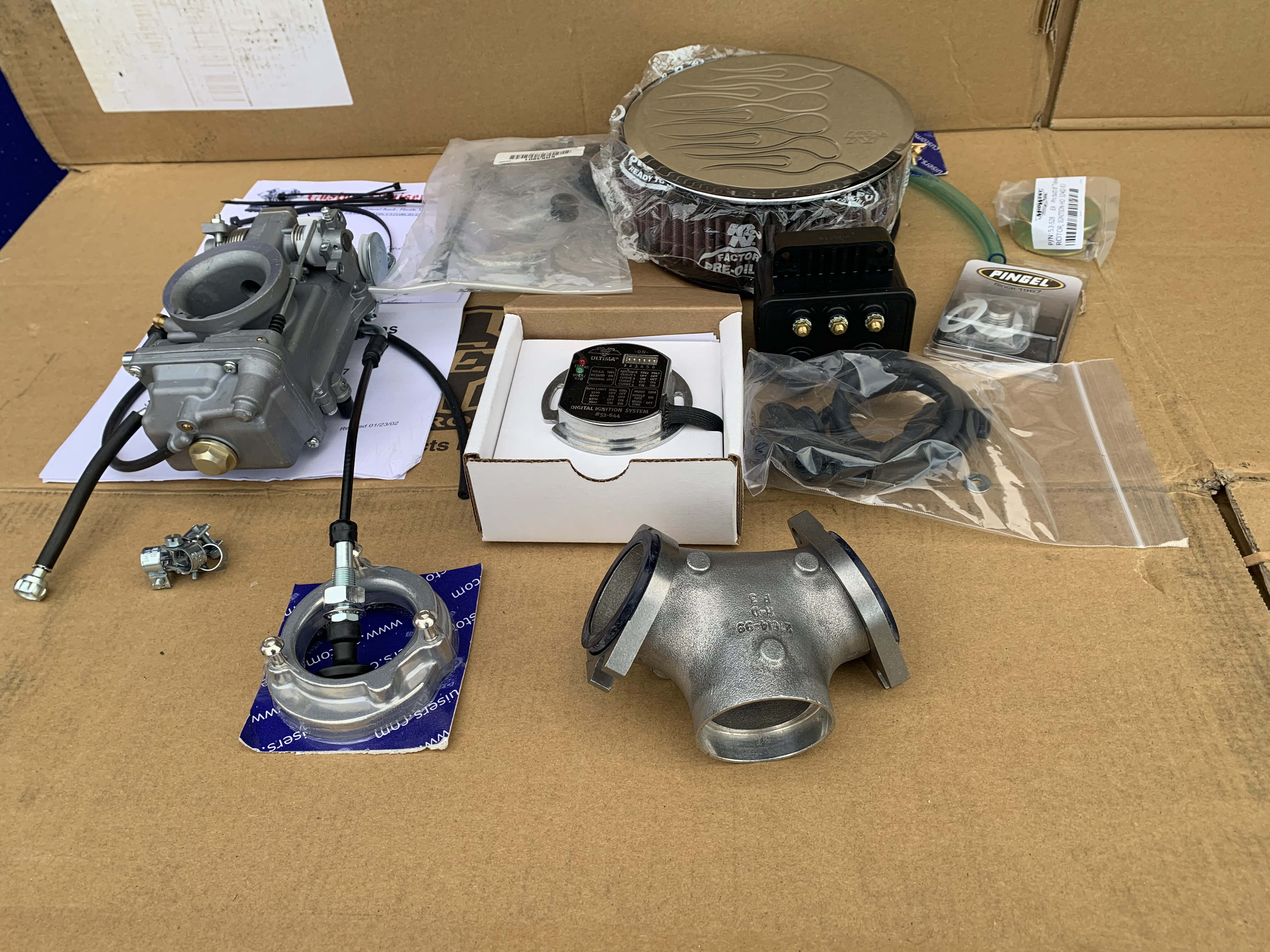 Harley Davidson Efi to Mikuni Carburettor conversion and Ignition Kit