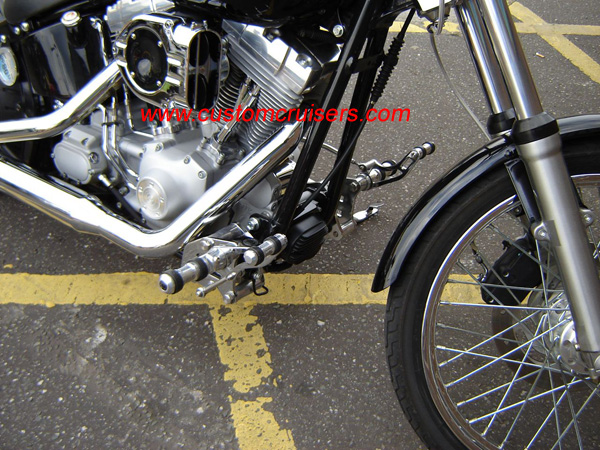 harley fatboy forward controls