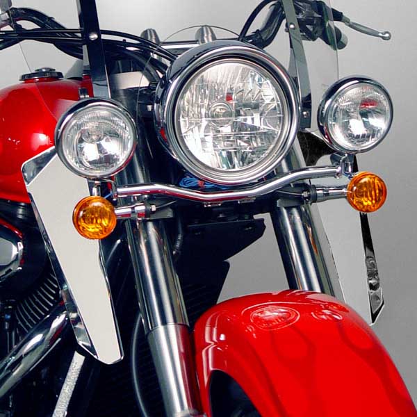 National Cycle Switchblade Windshield Chrome Lowers for Suzuki VL800