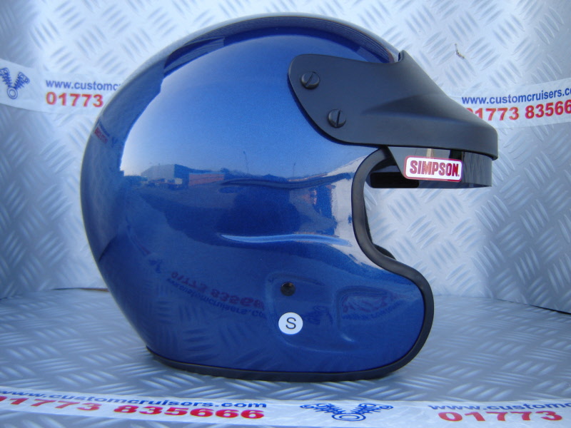 Simpson Racing Helmets >> Simpson Cruiser Helmet Metallic Blue *Limited Edition* Simpson Racing Helmets >> Simpson Cruiser Helmet Metallic Blue *Limited Edition*