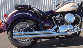 yamaha v star 1100 slip on exhaust