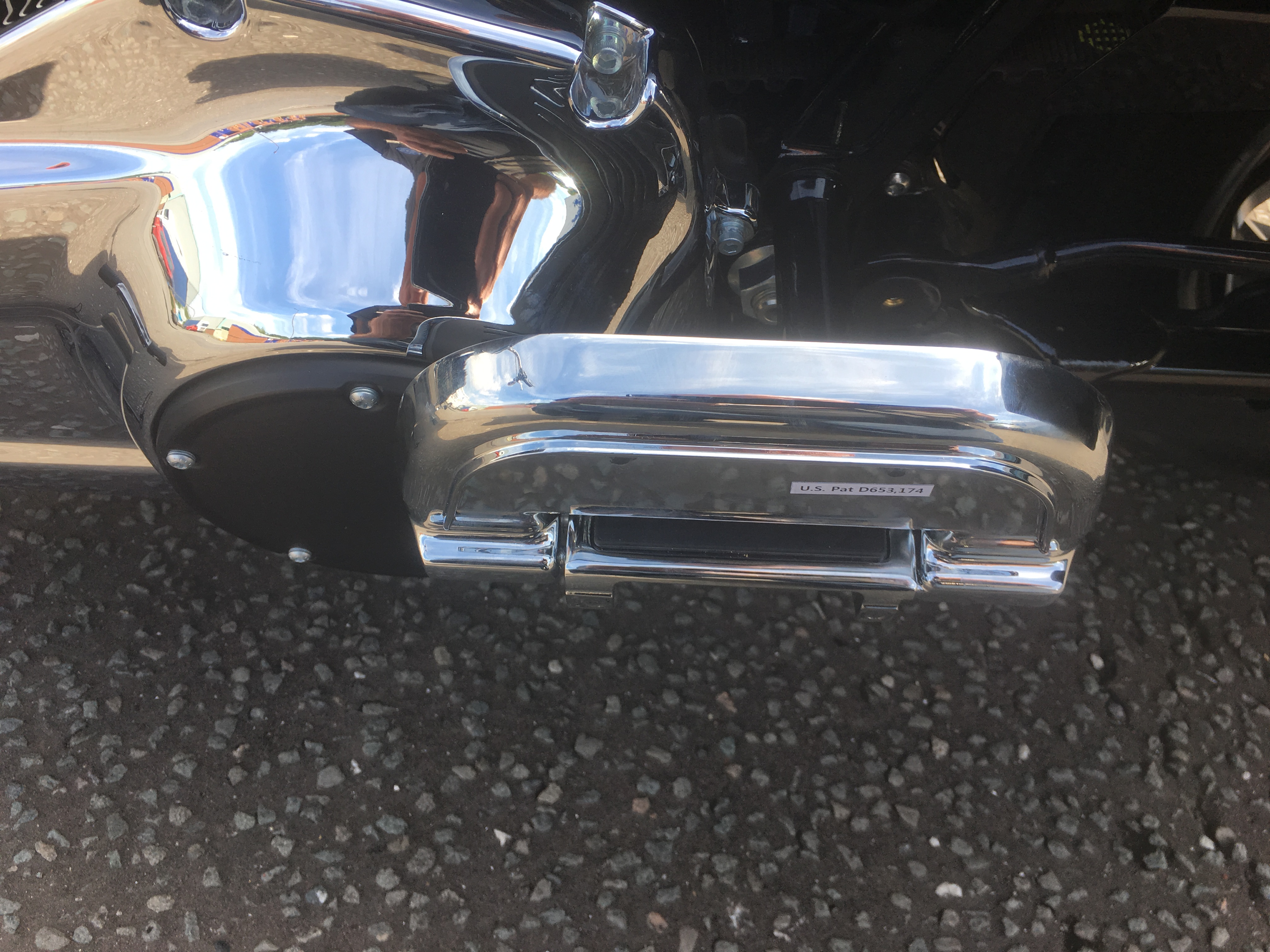 Harley Davidson 2018 up Floorboards passenger rear fold up chrome ribbed fits SportGlide Fatbob