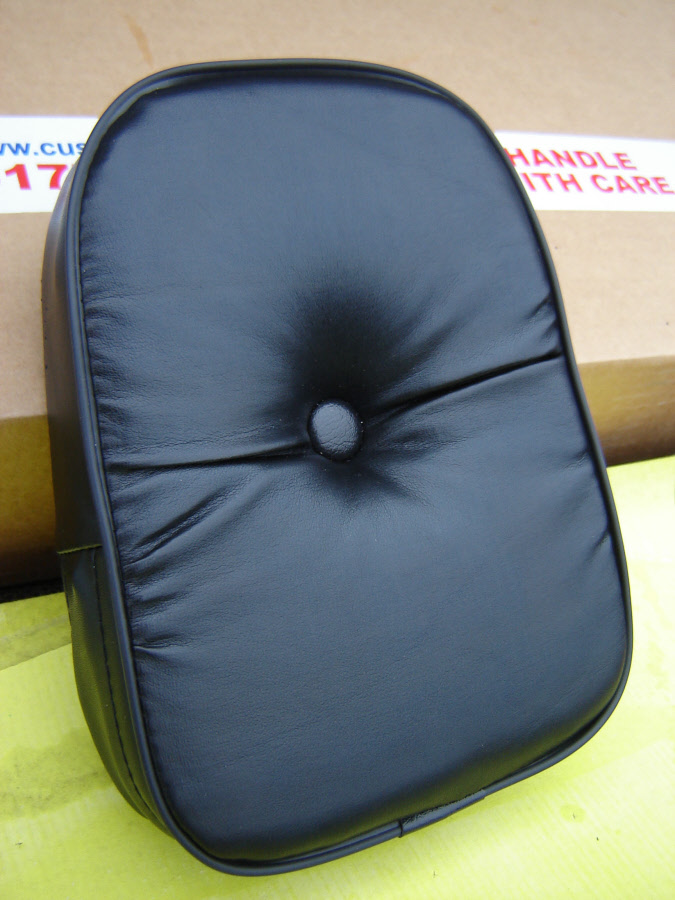 Motorcycle Sissy Bar Pad Deep Buttoned Studded long medium