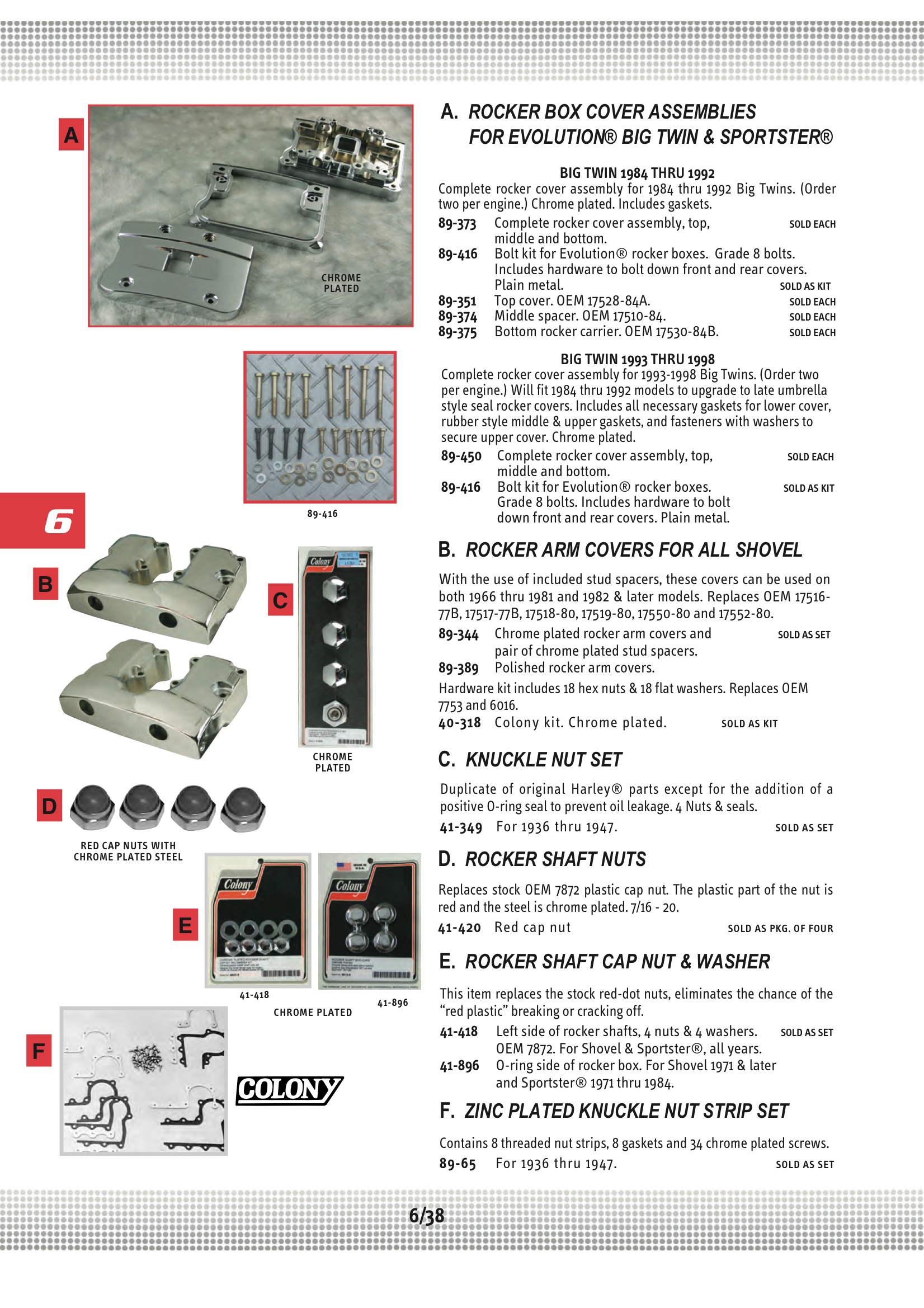 Ultima Rocker Box Ultima ROCKER BOX, SHOVELHEAD;CHROME Midwest 89-344