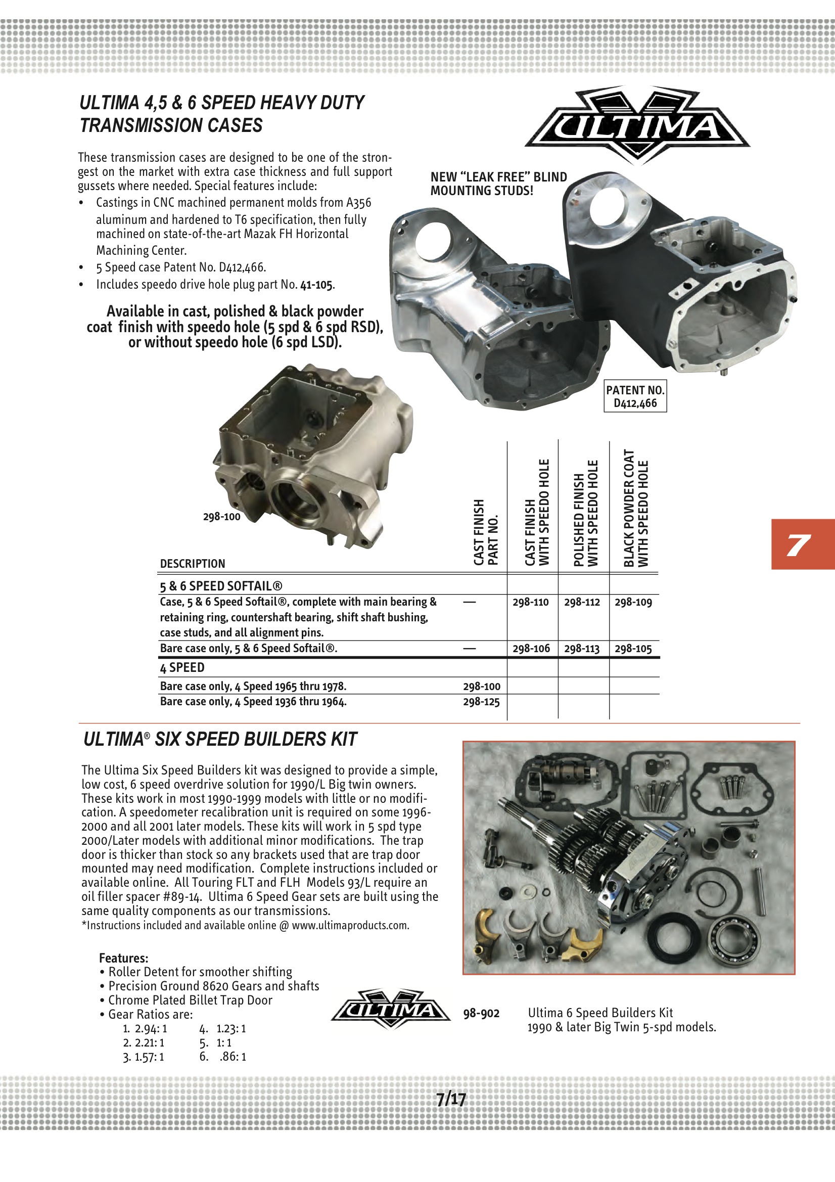 Ultima ULTIMA 6SPEED BUILDERS;KIT 1990 & LTR Midwest 98902