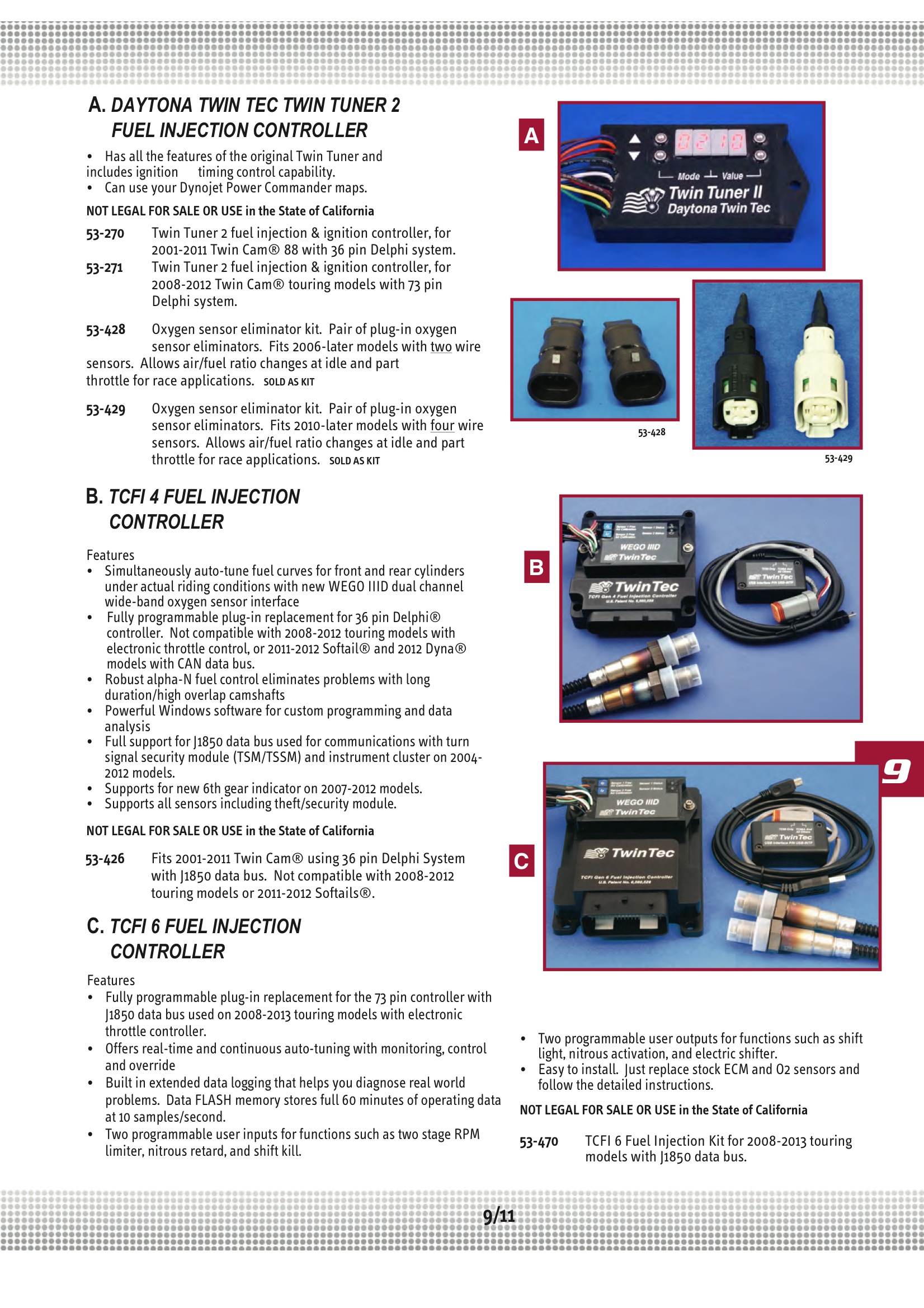 Oxygen o2 sensor eliminator kit HarleyDavidson models Motorcycle Parts
