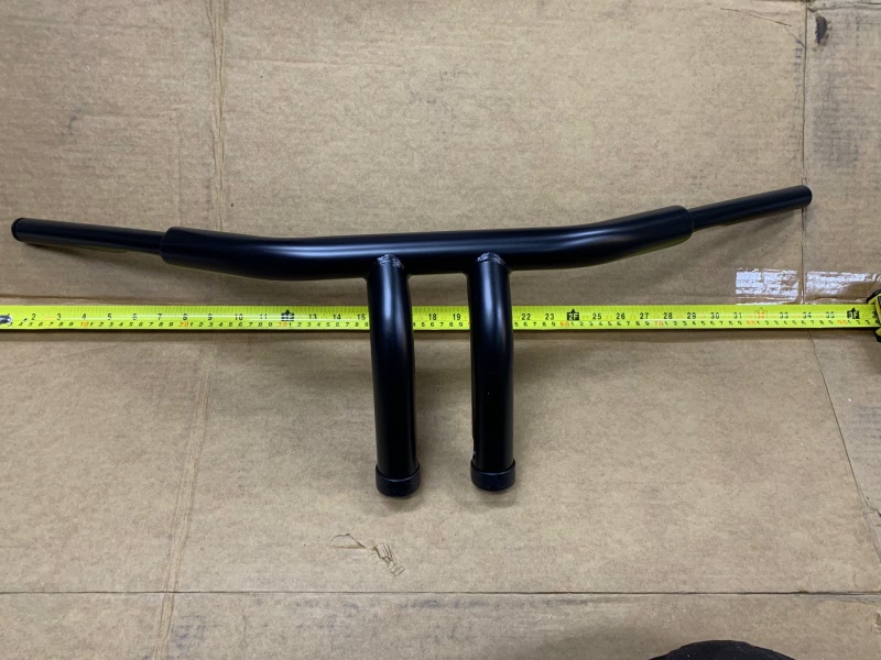 motorcycle Harley Davidson 8 inch T bars pullback black buffalo 1 12 inch super fat tiller bars