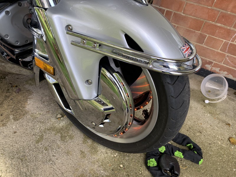 Honda GL1800 Kuryakyn 7451 ROTOR COVERs with AMBER RING OF FIRE brake