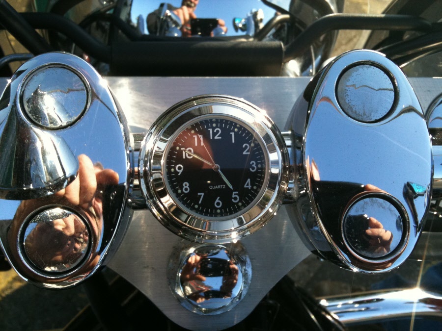motorcycle Clock handlebar stem nut watch motorbike Gauge ... harley davidson parts diagram 