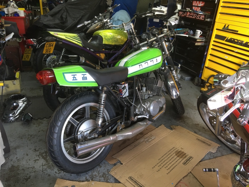 Kawasaki H1F 500cc Triple race bike 2 stroke production racer Denco