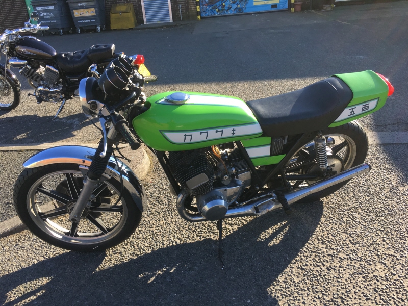Kawasaki H1F 500 motorcycle motorbike Triple race bike 2 stroke