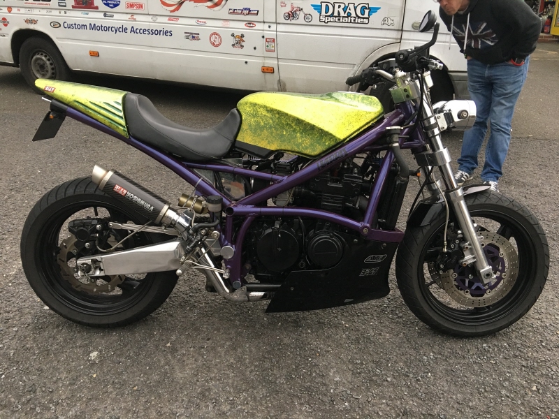Kawasaki Harris Streetfighter motorcycle motorbike for sale custom framed bike yoshimura exhaust