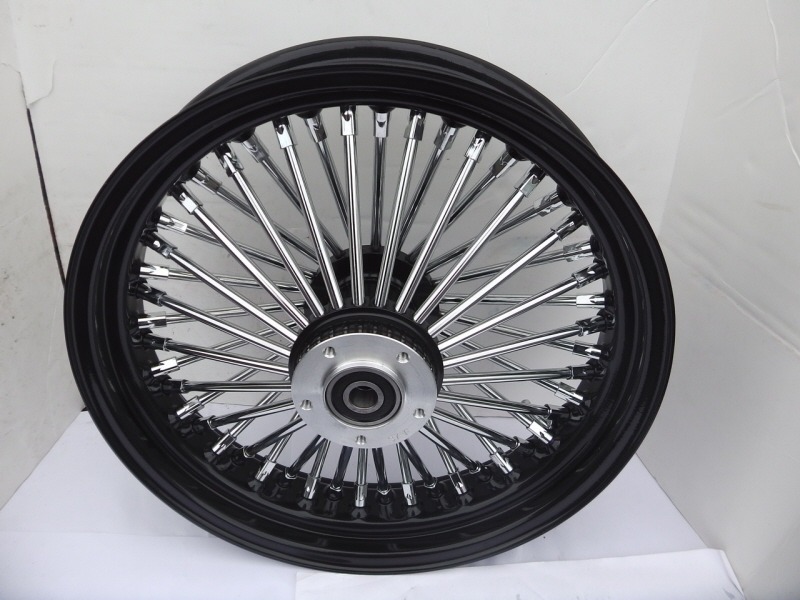 Harley Davidson 16x3.5" Ultima King Spoke Fat Spoke Rear Wheel In Black & Chrome