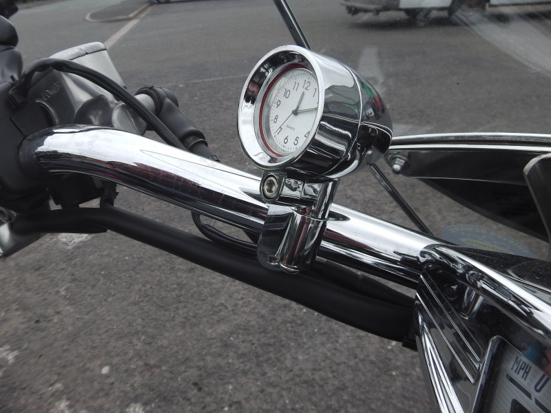 motorcycle Clock handlebar stem nut watch motorbike Gauge and mounts motorcycle Clock handlebar stem nut watch motorbike Gauge and mounts