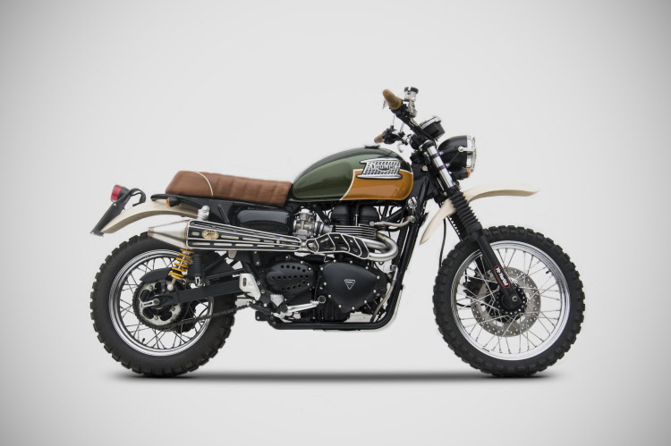 scarico zard triumph scrambler