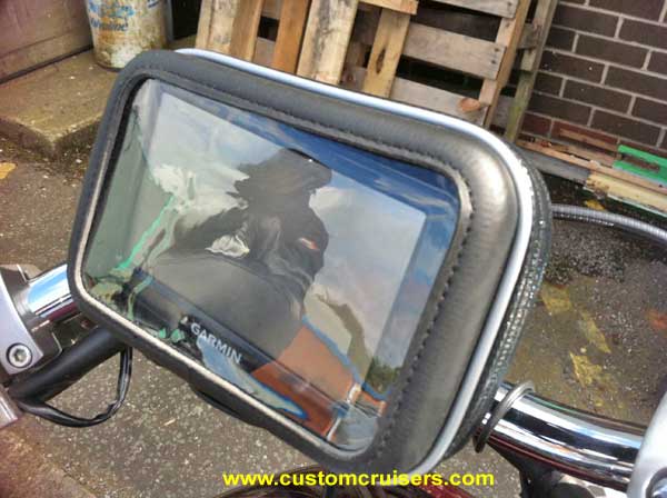 waterproof motorcycle sat nav holder