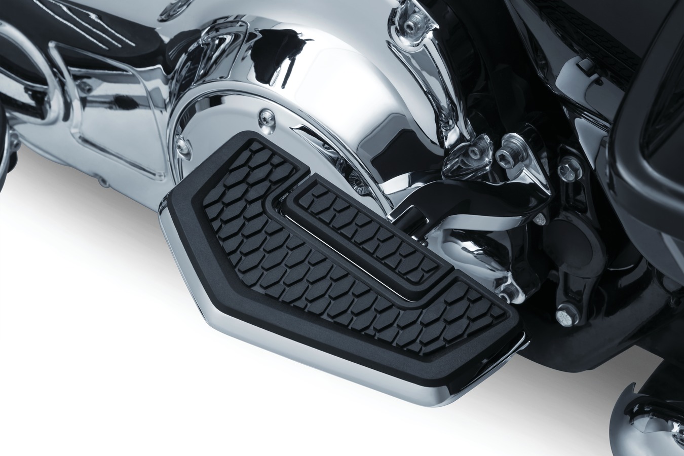 Kawasaki Vulcan S EN650 rider driver floorboards Black with adaptors
