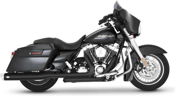 Harley Davidson Flh Flt Dresser Duals 09 Black Vance And Hines