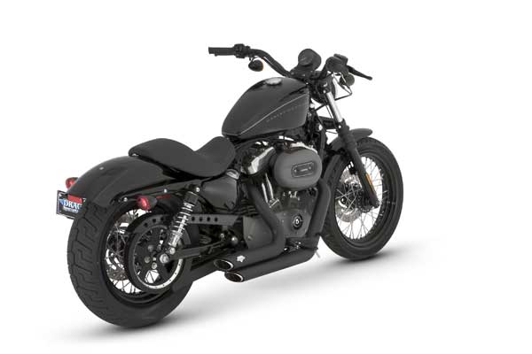 Vance /& Hines 47219 Black Shortshots Staggered Exhaust For Harley-Davidson Sportsters